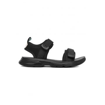 Sandale copii -  negru - textil - sistem inchidere Velcro