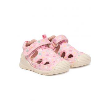 Sandale copii -  pentru fetita - roz - textil