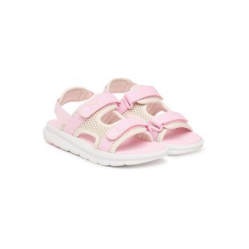 Sandale copii -  roz - material textil - sistem inchidere Velcro