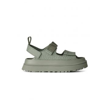 Sandale cu inchidere velcro Golden Glow - Verde deschis