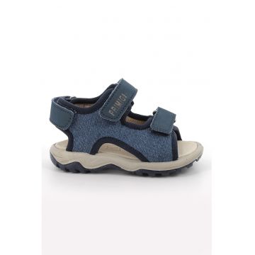 Sandale cu inchidere velcro si logo
