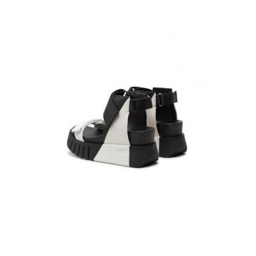 Sandale dama - 10410600000000 -  Textil - 38 EU - Alb/Negru - Alb/Negru