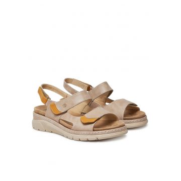 Sandale dama  710134-08 - piele naturala - bej
