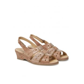 Sandale dama  710231-08 - bej - piele naturala