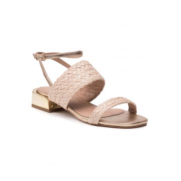 Sandale dama -  bej - piele -