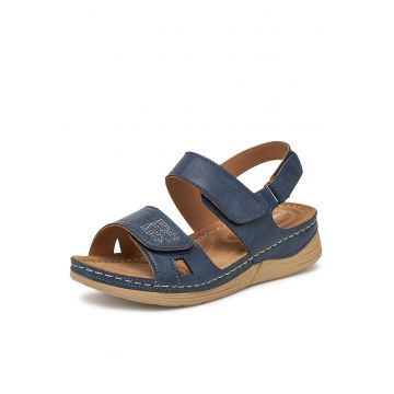 Sandale dama -  bleumarin - material sintetic - inchidere velcro