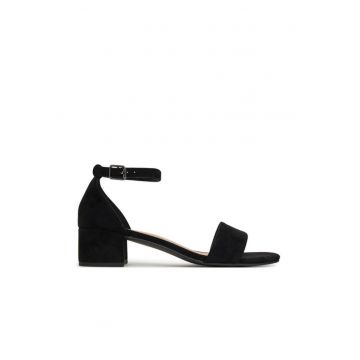 Sandale dama -  material textil - negru -