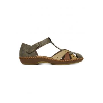 Sandale dama -  multicolor - material sintetic - inchidere velcro