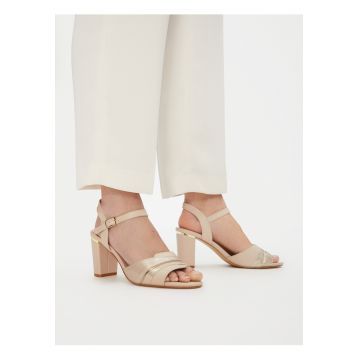 Sandale dama -  piele - bej