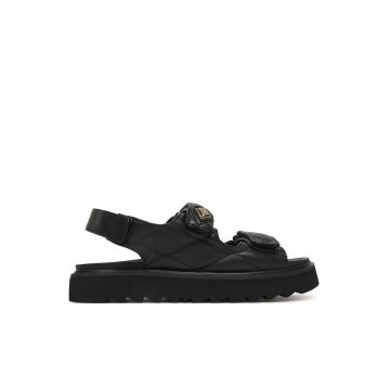 Sandale dama -  piele ecologica - negru
