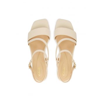 Sandale dama -  piele naturala - bej -