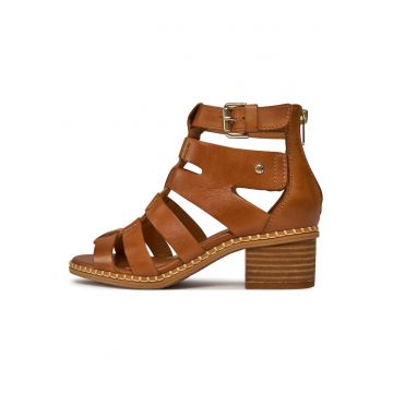 Sandale dama -  piele naturala - clasic - maro