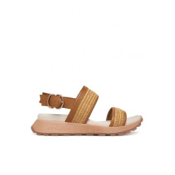 Sandale dama -  piele naturala - maro
