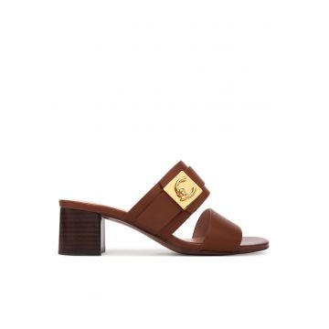 Sandale dama -  piele naturala - maro -