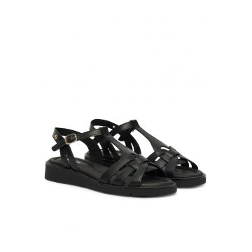 Sandale dama -  piele naturala - negre