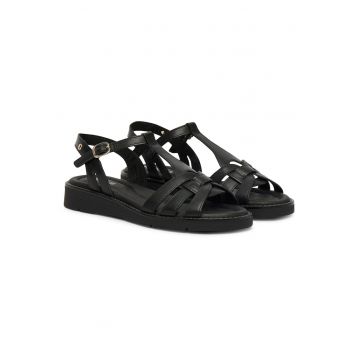 Sandale dama -  piele naturala - negre