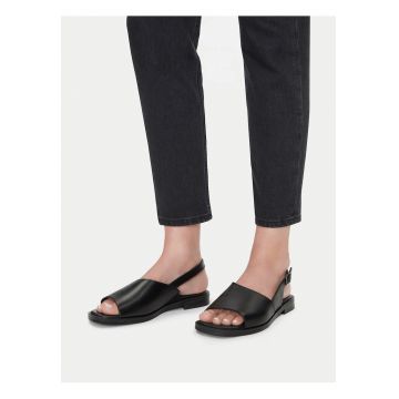 Sandale dama -  piele naturala - negru -