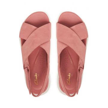 Sandale dama -  piele naturala - roz