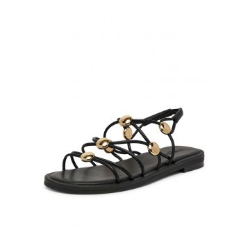 Sandale dama -  piele - negru