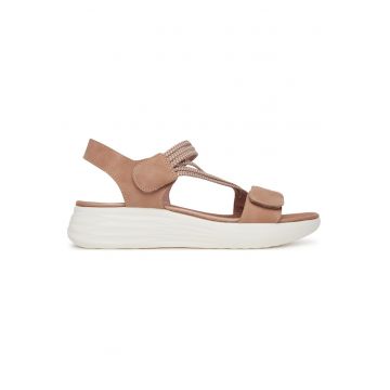 Sandale dama -  roz - material sintetic - inchidere velcro