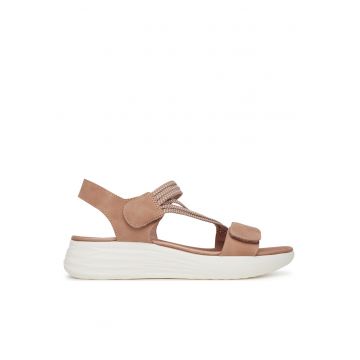 Sandale dama -  roz - material sintetic - inchidere velcro