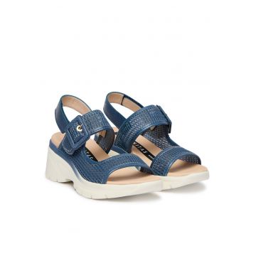 Sandale dama -  textil - albastre