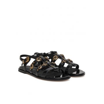 Sandale de dama -  piele naturala - negru