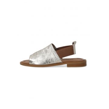 Sandale din piele cu bareta slingback