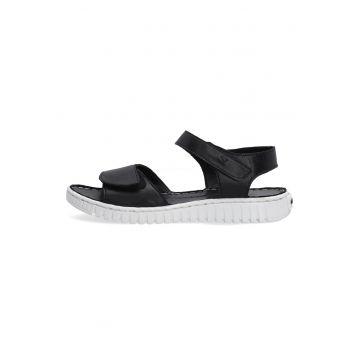 Sandale din piele cu inchidere cu velcro.