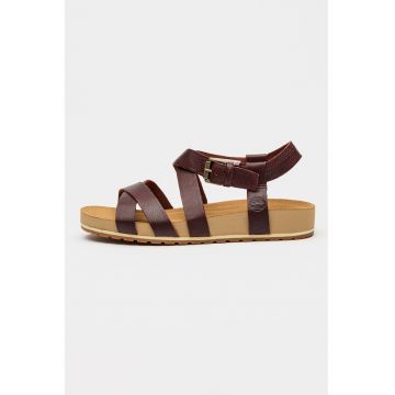 Sandale din piele Malibu Waves - Visiniu