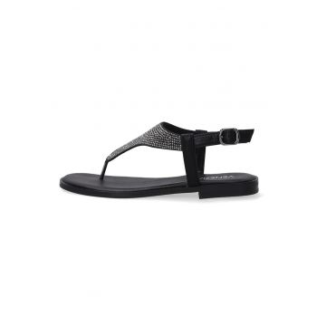 Sandale in T cu paiete decorative