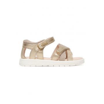 Sandale  piele ecologica - auriu -