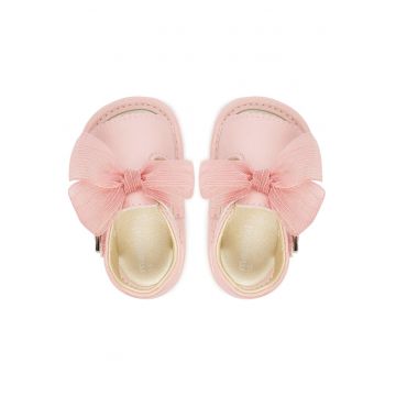 Sandale  piele ecologica - roz -