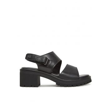 Sandale -  piele naturala - negru