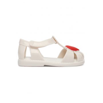 Sandale copii -  alb - material sintetic