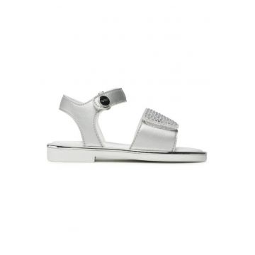 Sandale copii  model Mini Sally - argintie - piele ecologica