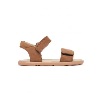 Sandale copii -  piele naturala - maro - velcro