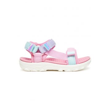 Sandale copii -  roz - tesatura - sistem inchidere Velcro