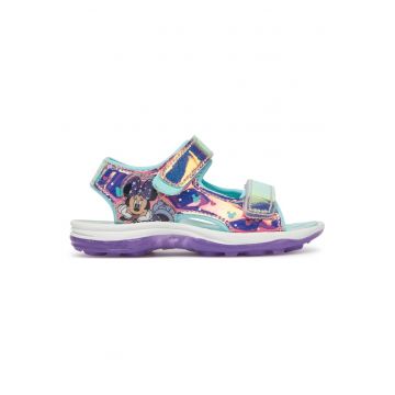 Sandale copii -  velcro - violet - material sintetic
