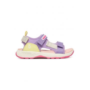 Sandale copii -  velcro - violet - tesatura -