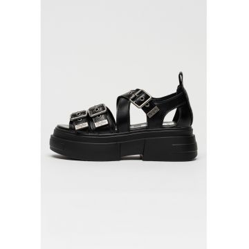 Sandale cu catarama Bolt SND - Negru