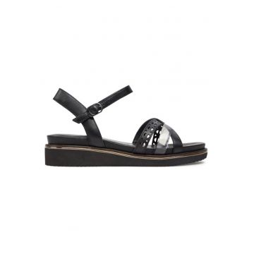 Sandale dama  303735340 - Piele ecologica/Piele naturala - Negru