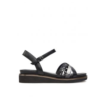 Sandale dama  303735340 - Piele ecologica/Piele naturala - Negru