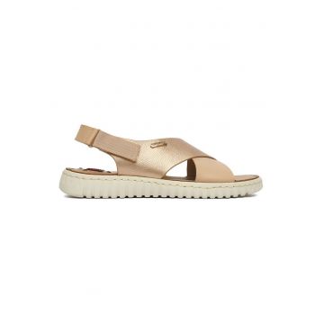 Sandale dama -  auriu - material inchidere Velcro - Auriu