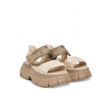 Sandale dama -  bej plastic