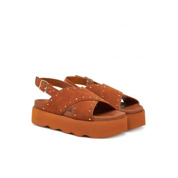 Sandale dama -  Cognac 1175 - piele naturala