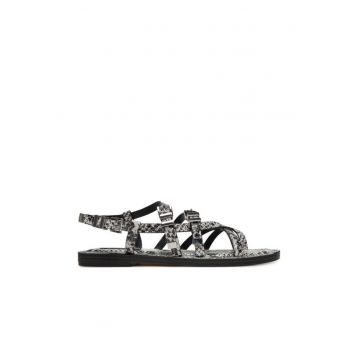 Sandale dama  model Darrington - piele naturala - negru/gri