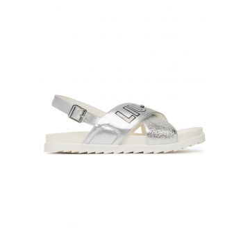 Sandale dama -  model Nora 926 - piele ecologica - argintie