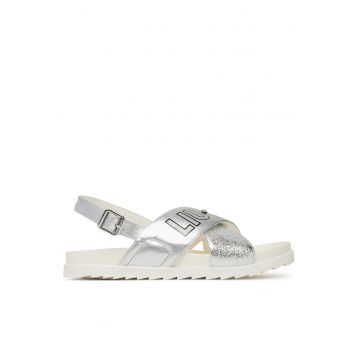 Sandale dama -  model Nora 926 - piele ecologica - argintie