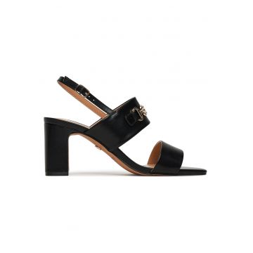 Sandale dama -  negru - textil -